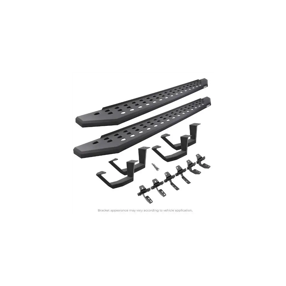 RB20 Running Boards & Drop Steps Kit w/ Mounting Brackets - Textured Black - GOR6942068720PC